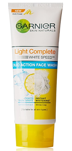 গার্নিয়ার স্কিন ন্যাচারালস লাইট কমপ্লিট হোয়াইট স্পিড ডুও অ্যাকশন ফেস ওয়াশ
