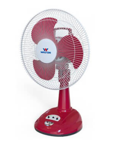 রিচার্জেবল টেবিল ফ্যান DS-EERTF-102-MS-Stand-White-Base-White
