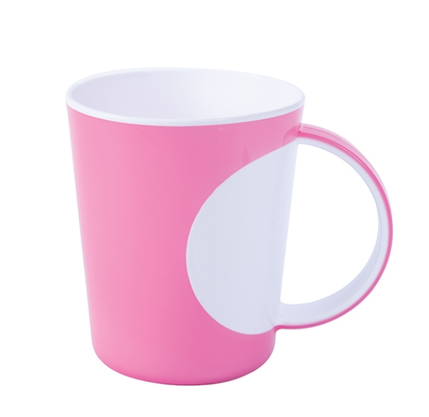 Tea Mug - White / Pink