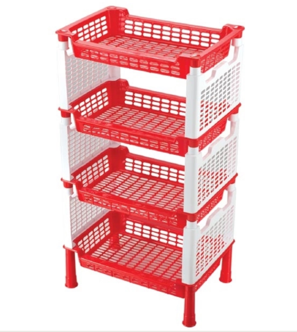 Decent Rack - White/Red