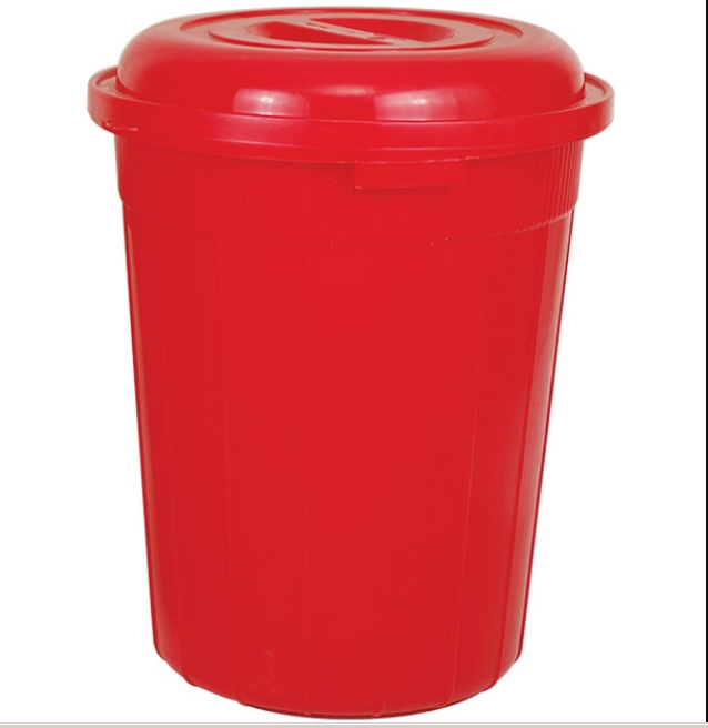 Drum With Lid 100 L - Red