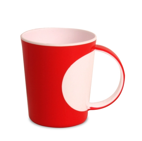 Tea Mug - White / Red