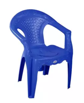 King Commode Chair - Blue
